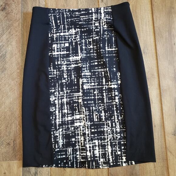 NEW Cynthia Rowley Abstract Panel Pencil Skirt Size Small - Picture 2 of 9